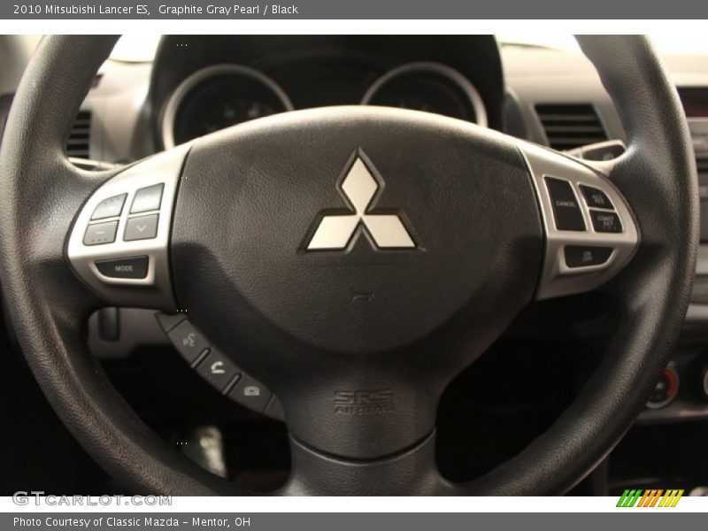 Graphite Gray Pearl / Black 2010 Mitsubishi Lancer ES