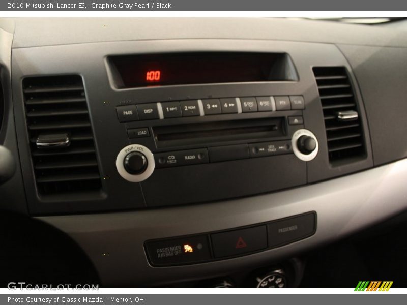 Graphite Gray Pearl / Black 2010 Mitsubishi Lancer ES