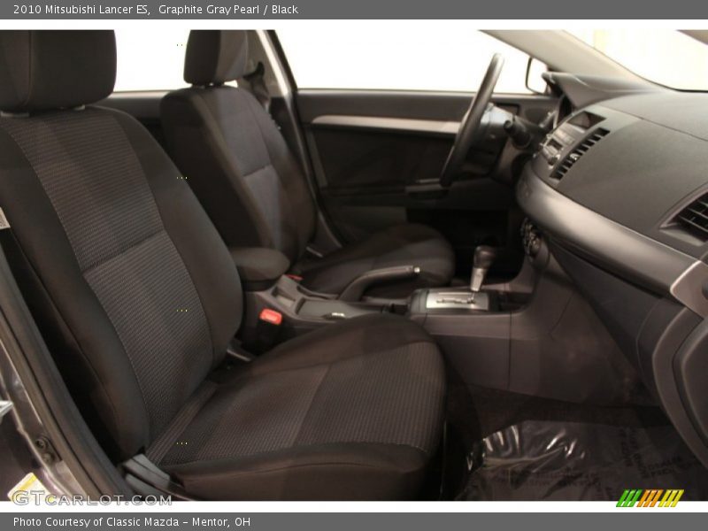 Graphite Gray Pearl / Black 2010 Mitsubishi Lancer ES