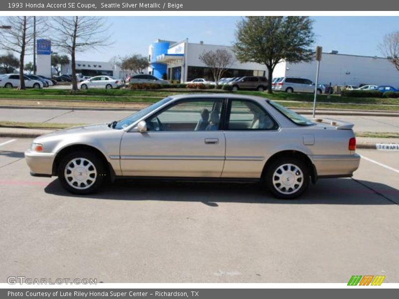 Seattle Silver Metallic / Beige 1993 Honda Accord SE Coupe