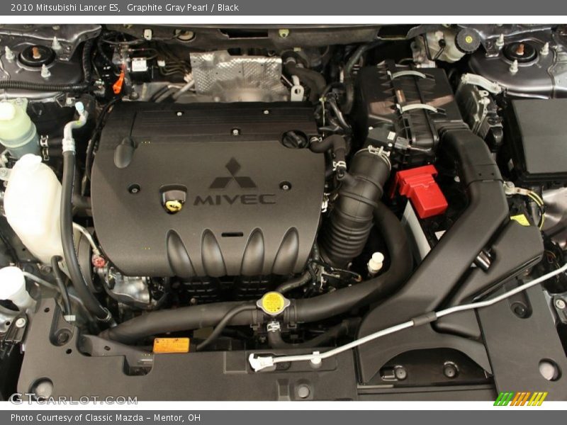 Graphite Gray Pearl / Black 2010 Mitsubishi Lancer ES