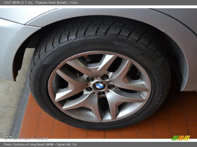 Titanium Silver Metallic / Grey 2007 BMW X3 3.0si