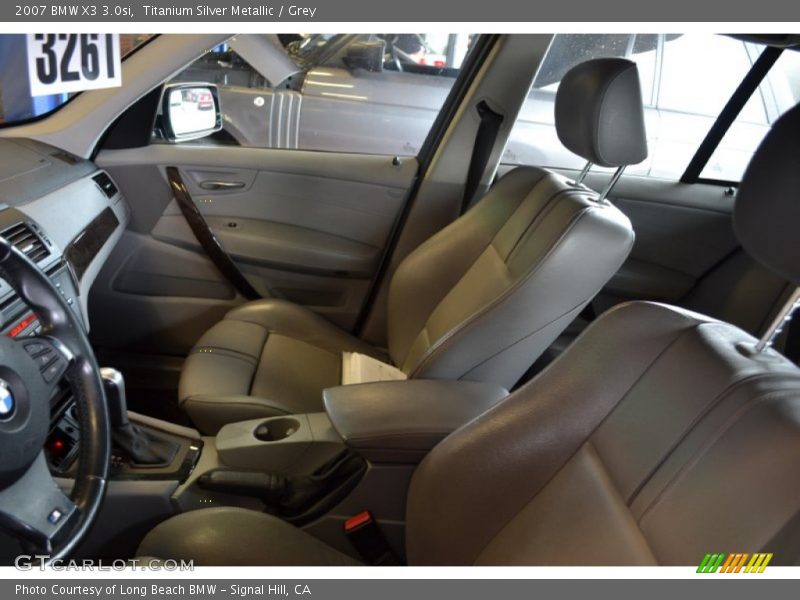 Titanium Silver Metallic / Grey 2007 BMW X3 3.0si