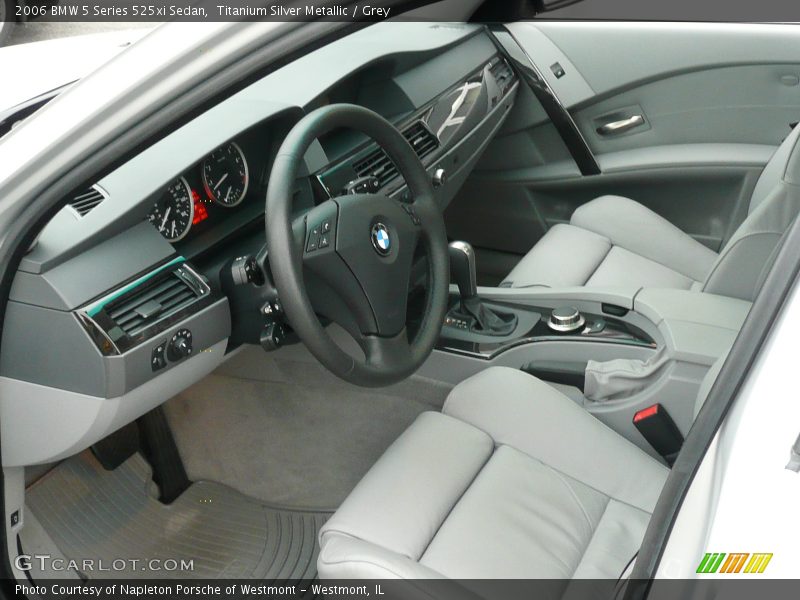 Titanium Silver Metallic / Grey 2006 BMW 5 Series 525xi Sedan