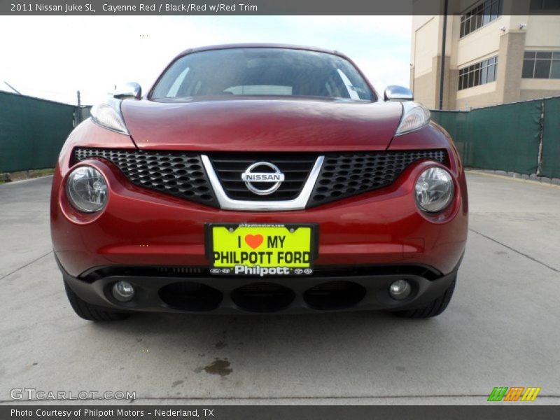 Cayenne Red / Black/Red w/Red Trim 2011 Nissan Juke SL