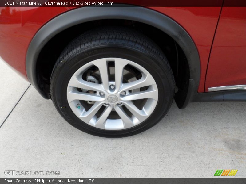 Cayenne Red / Black/Red w/Red Trim 2011 Nissan Juke SL