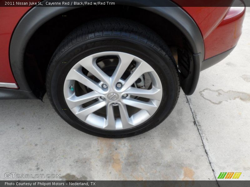 Cayenne Red / Black/Red w/Red Trim 2011 Nissan Juke SL
