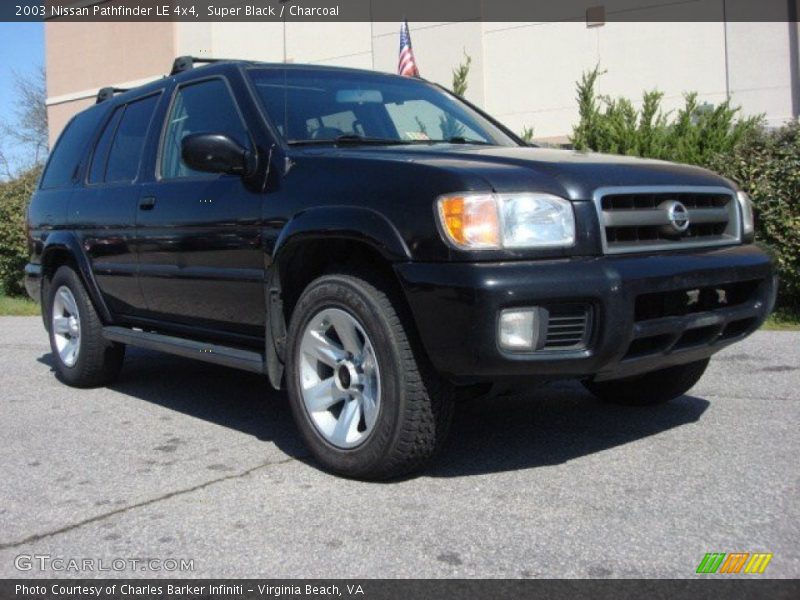 Super Black / Charcoal 2003 Nissan Pathfinder LE 4x4