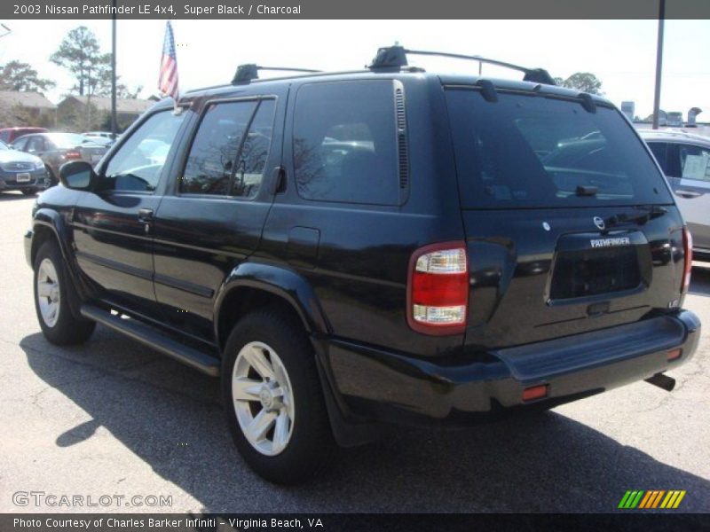 Super Black / Charcoal 2003 Nissan Pathfinder LE 4x4