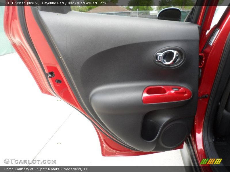 Cayenne Red / Black/Red w/Red Trim 2011 Nissan Juke SL