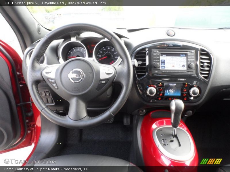 Cayenne Red / Black/Red w/Red Trim 2011 Nissan Juke SL