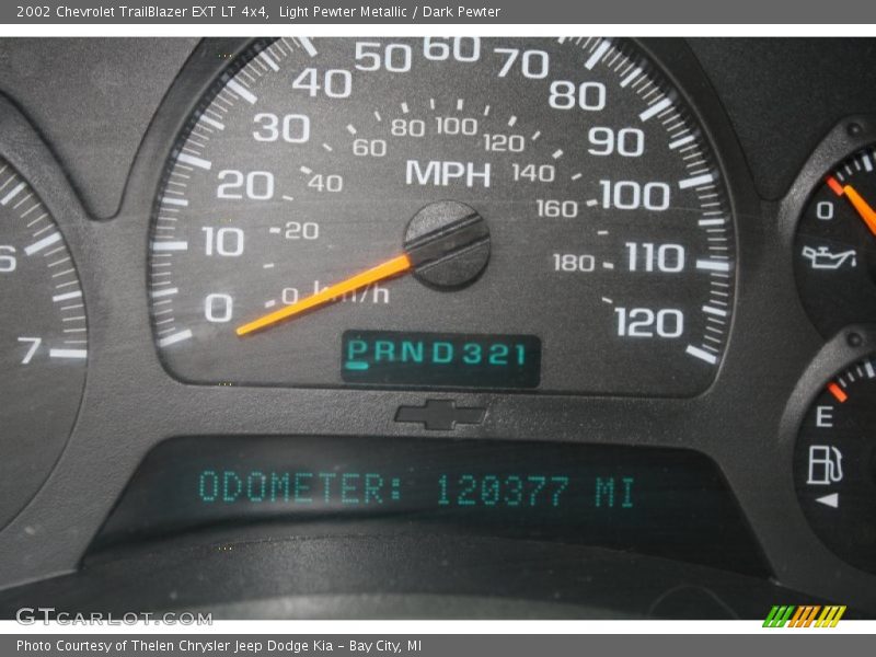 Light Pewter Metallic / Dark Pewter 2002 Chevrolet TrailBlazer EXT LT 4x4