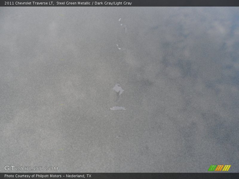 Steel Green Metallic / Dark Gray/Light Gray 2011 Chevrolet Traverse LT