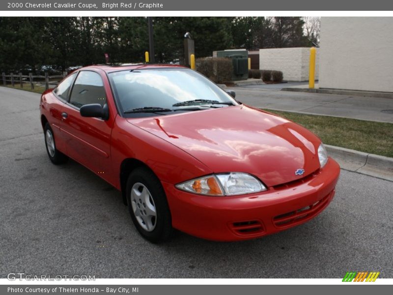 Bright Red / Graphite 2000 Chevrolet Cavalier Coupe