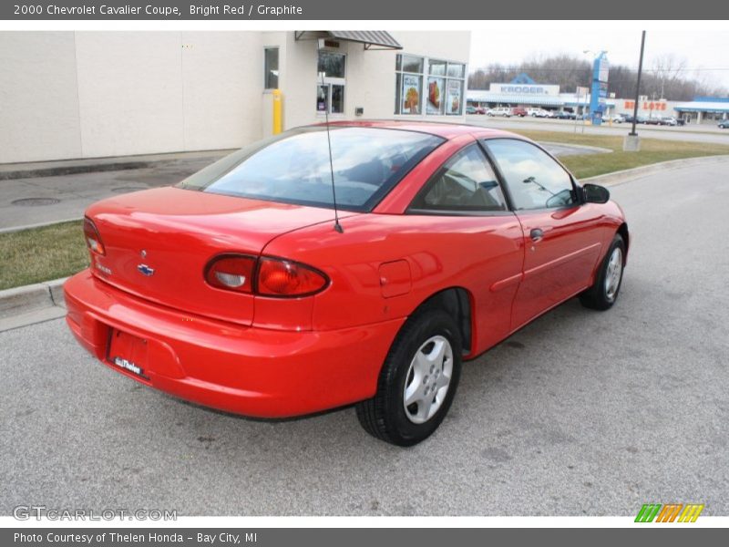 Bright Red / Graphite 2000 Chevrolet Cavalier Coupe