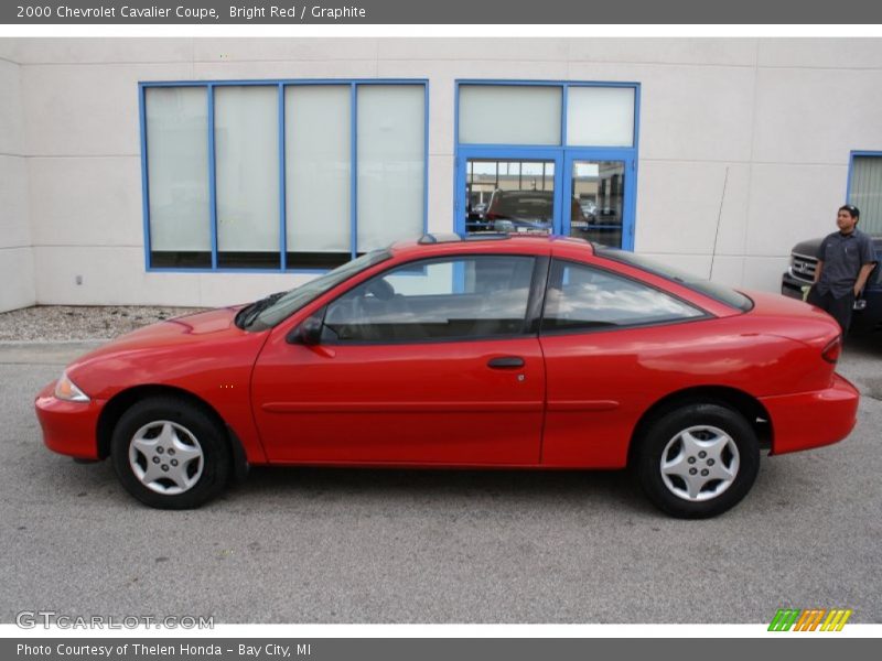 Bright Red / Graphite 2000 Chevrolet Cavalier Coupe