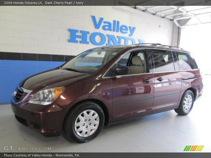 Dark Cherry Pearl / Ivory 2009 Honda Odyssey LX