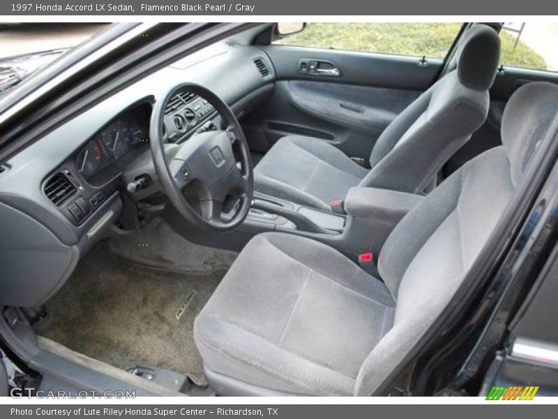 Flamenco Black Pearl / Gray 1997 Honda Accord LX Sedan