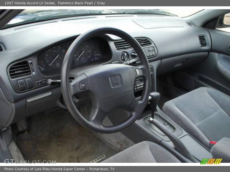 Flamenco Black Pearl / Gray 1997 Honda Accord LX Sedan