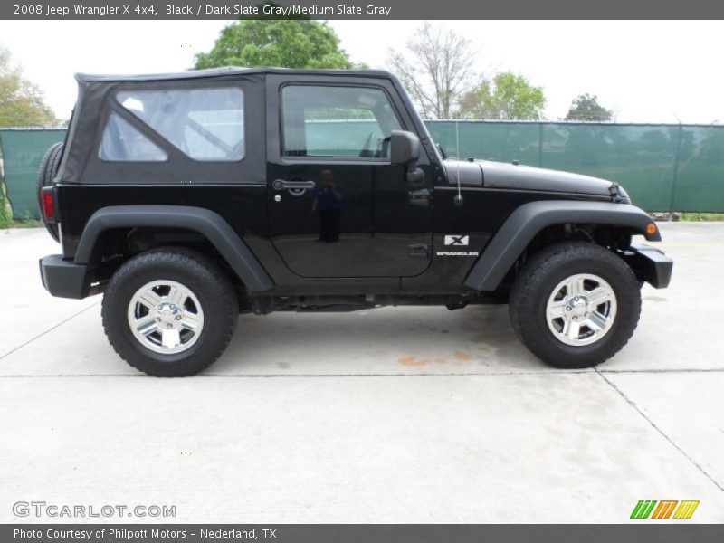 Black / Dark Slate Gray/Medium Slate Gray 2008 Jeep Wrangler X 4x4