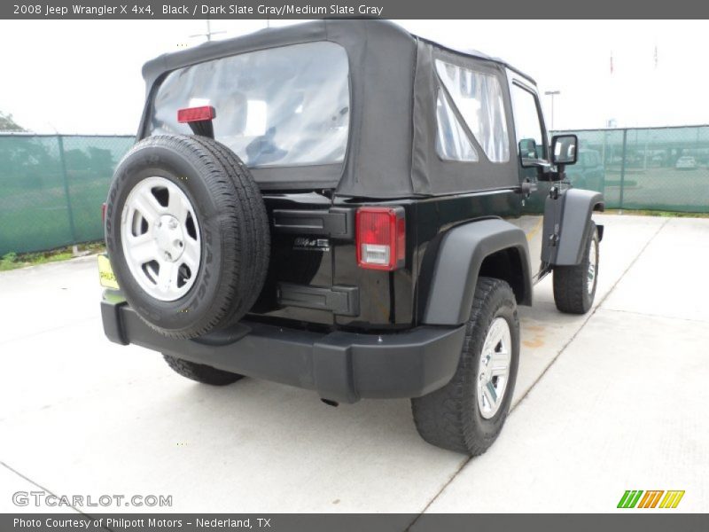 Black / Dark Slate Gray/Medium Slate Gray 2008 Jeep Wrangler X 4x4