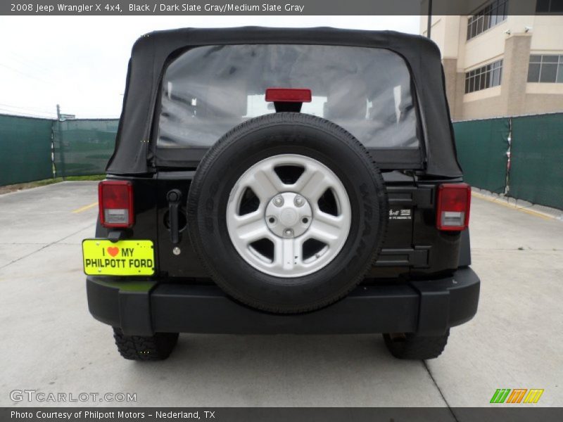 Black / Dark Slate Gray/Medium Slate Gray 2008 Jeep Wrangler X 4x4