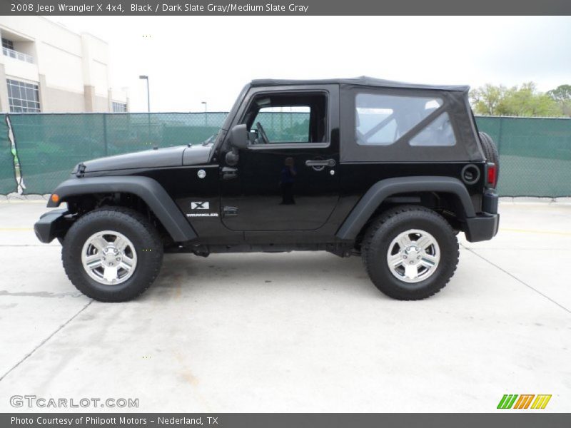 Black / Dark Slate Gray/Medium Slate Gray 2008 Jeep Wrangler X 4x4