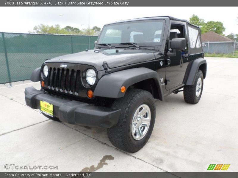 Black / Dark Slate Gray/Medium Slate Gray 2008 Jeep Wrangler X 4x4