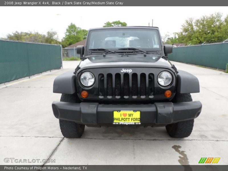 Black / Dark Slate Gray/Medium Slate Gray 2008 Jeep Wrangler X 4x4