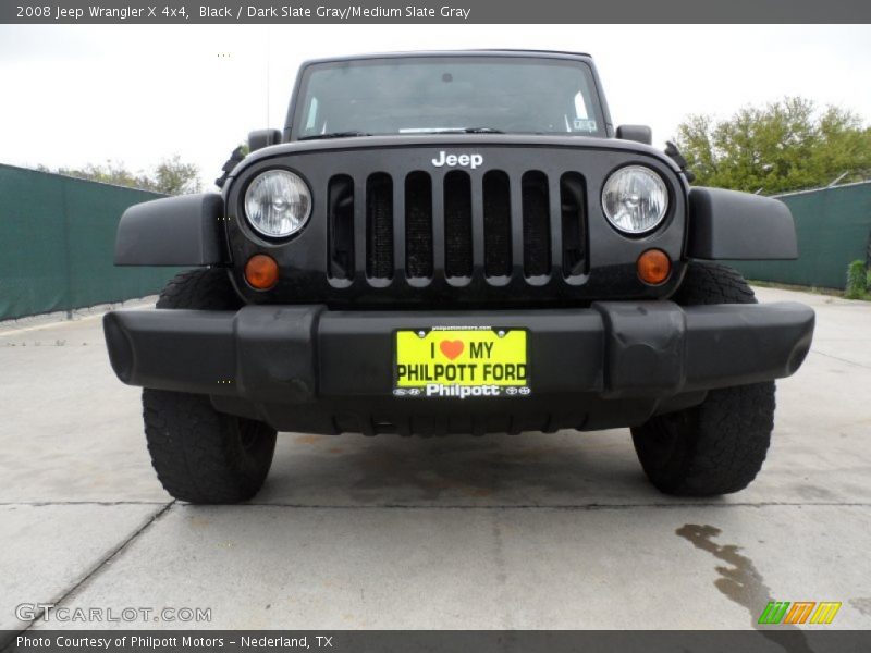 Black / Dark Slate Gray/Medium Slate Gray 2008 Jeep Wrangler X 4x4