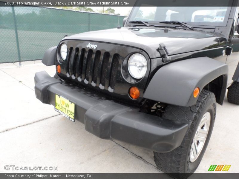 Black / Dark Slate Gray/Medium Slate Gray 2008 Jeep Wrangler X 4x4
