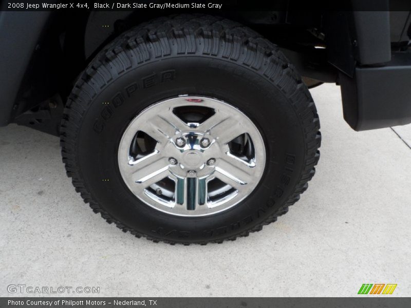 Black / Dark Slate Gray/Medium Slate Gray 2008 Jeep Wrangler X 4x4