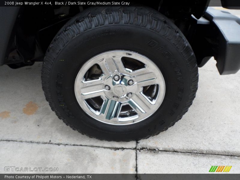 Black / Dark Slate Gray/Medium Slate Gray 2008 Jeep Wrangler X 4x4