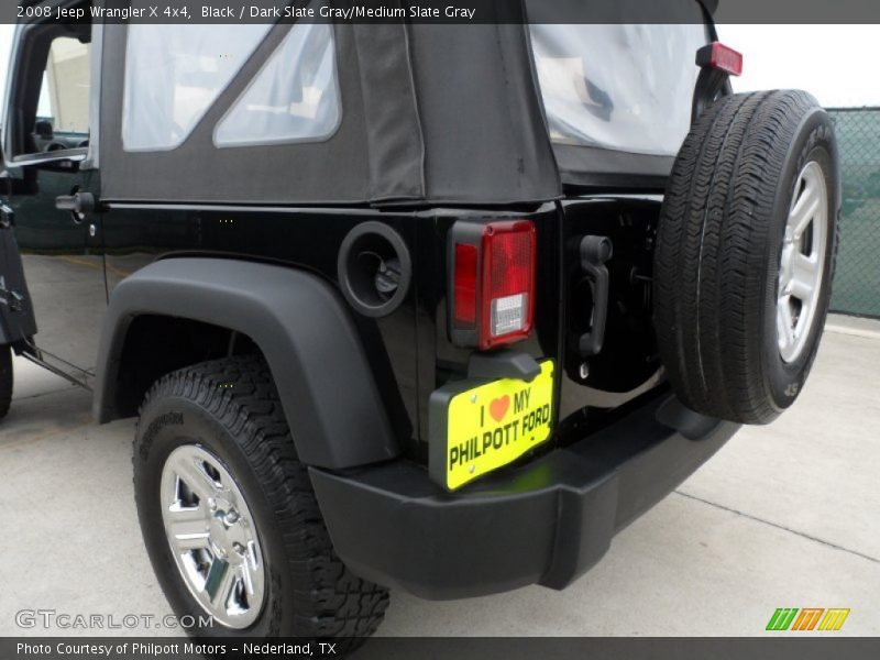 Black / Dark Slate Gray/Medium Slate Gray 2008 Jeep Wrangler X 4x4