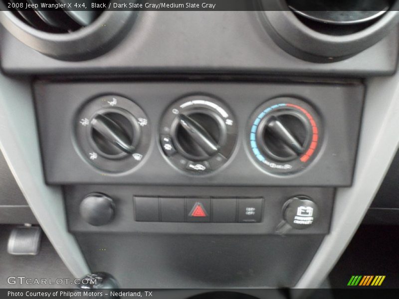 Black / Dark Slate Gray/Medium Slate Gray 2008 Jeep Wrangler X 4x4