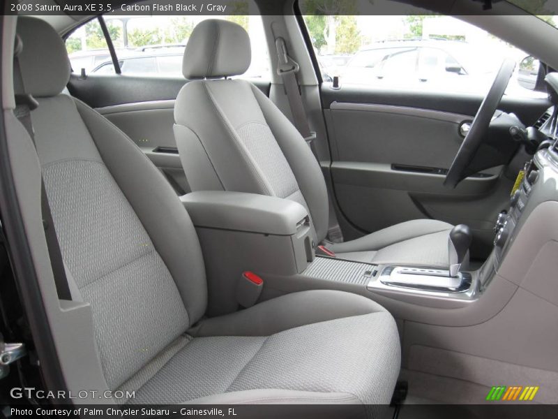 Carbon Flash Black / Gray 2008 Saturn Aura XE 3.5