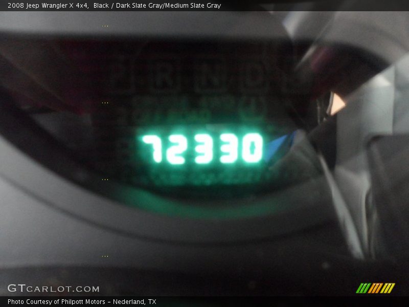 Black / Dark Slate Gray/Medium Slate Gray 2008 Jeep Wrangler X 4x4