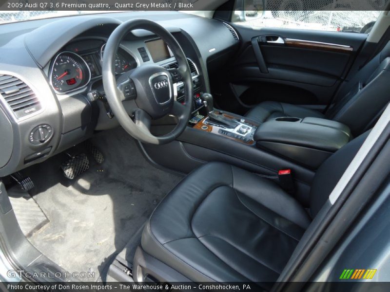 Quartz Grey Metallic / Black 2009 Audi Q7 3.6 Premium quattro