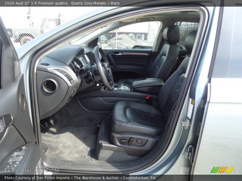 Quartz Grey Metallic / Black 2009 Audi Q7 3.6 Premium quattro