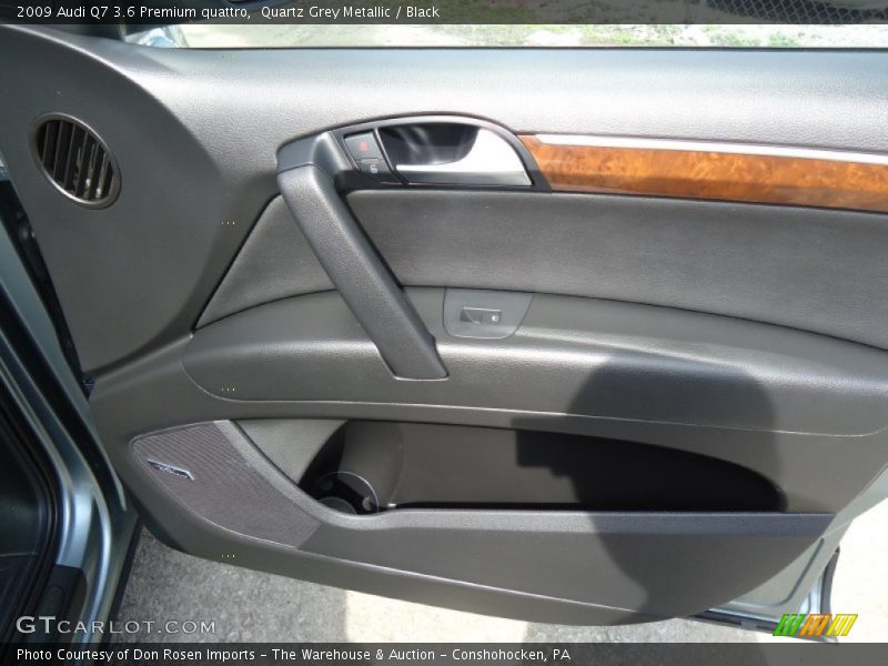 Quartz Grey Metallic / Black 2009 Audi Q7 3.6 Premium quattro