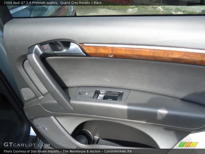 Quartz Grey Metallic / Black 2009 Audi Q7 3.6 Premium quattro