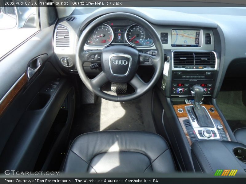Quartz Grey Metallic / Black 2009 Audi Q7 3.6 Premium quattro