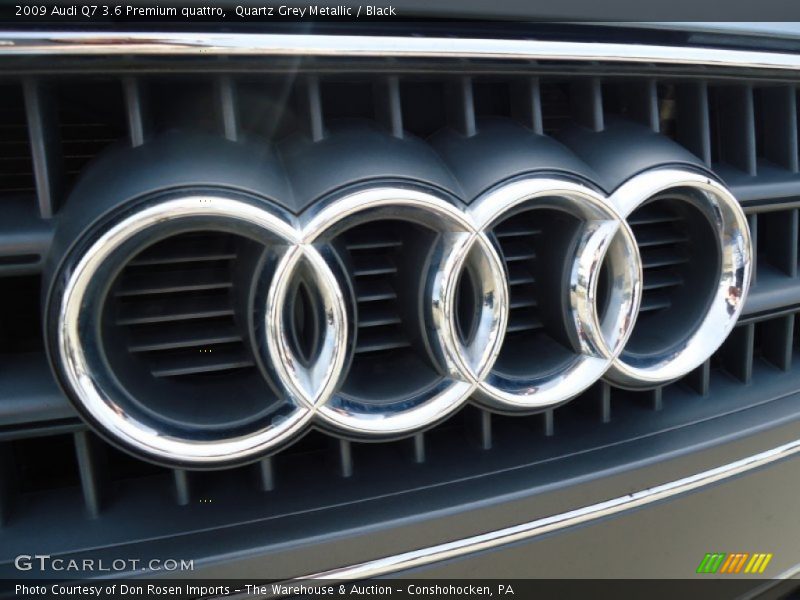 Quartz Grey Metallic / Black 2009 Audi Q7 3.6 Premium quattro