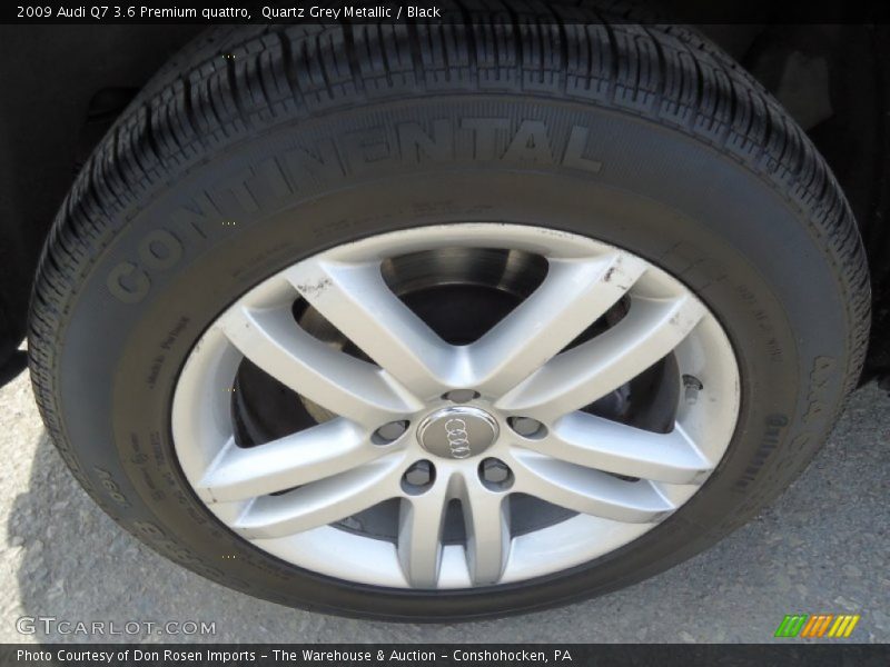 Quartz Grey Metallic / Black 2009 Audi Q7 3.6 Premium quattro