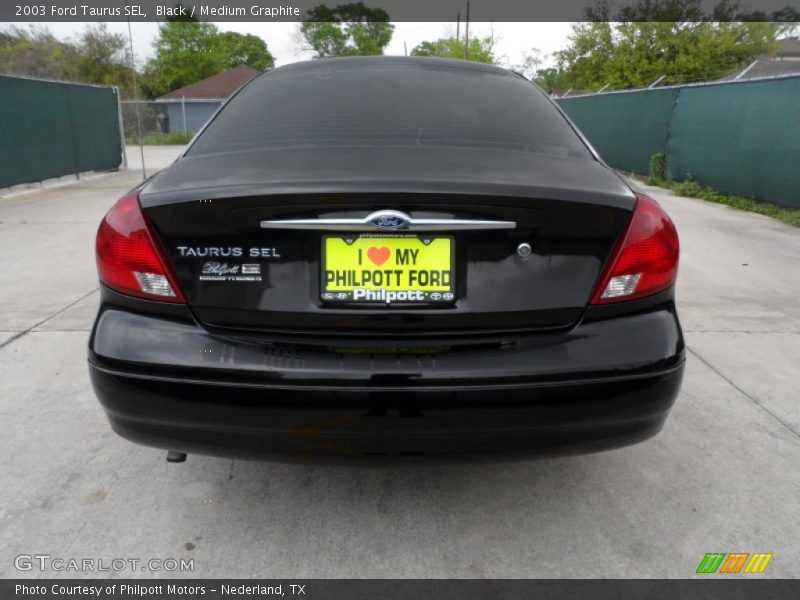 Black / Medium Graphite 2003 Ford Taurus SEL