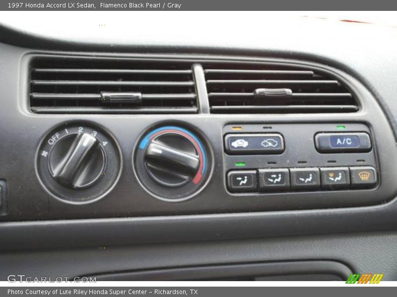 Flamenco Black Pearl / Gray 1997 Honda Accord LX Sedan