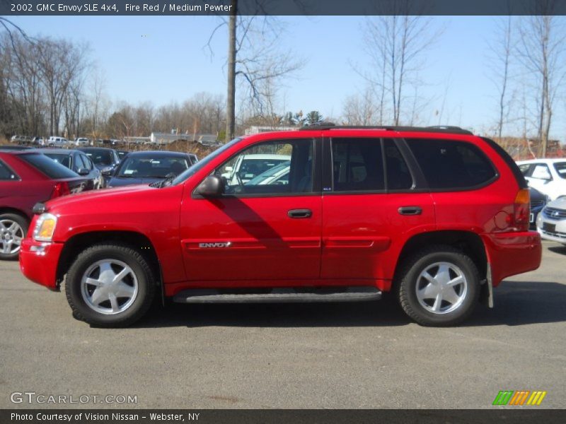 Fire Red / Medium Pewter 2002 GMC Envoy SLE 4x4