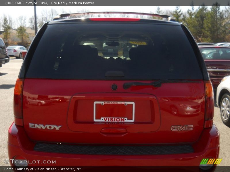 Fire Red / Medium Pewter 2002 GMC Envoy SLE 4x4