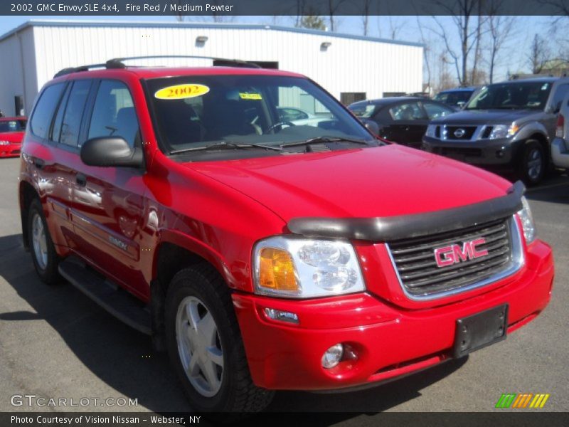 Fire Red / Medium Pewter 2002 GMC Envoy SLE 4x4