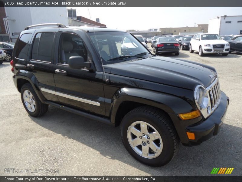 Black Clearcoat / Medium Slate Gray 2005 Jeep Liberty Limited 4x4